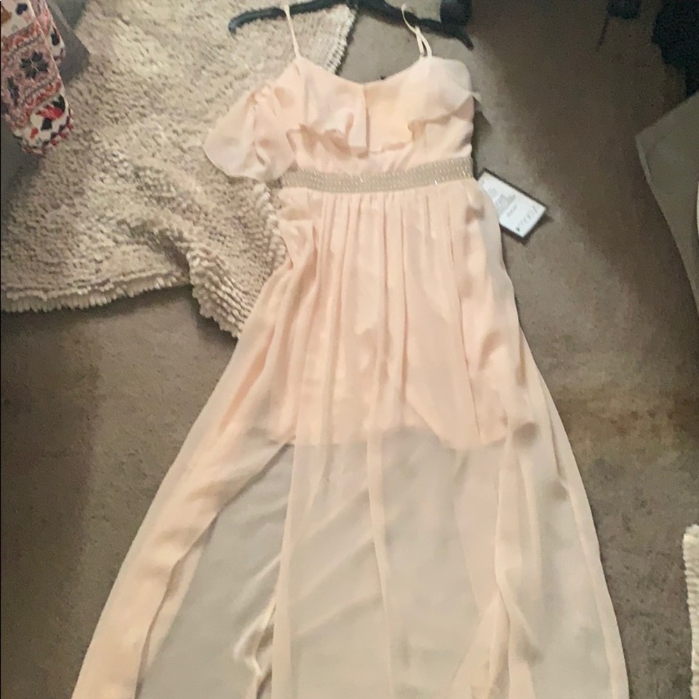 Never worn peach formal dress